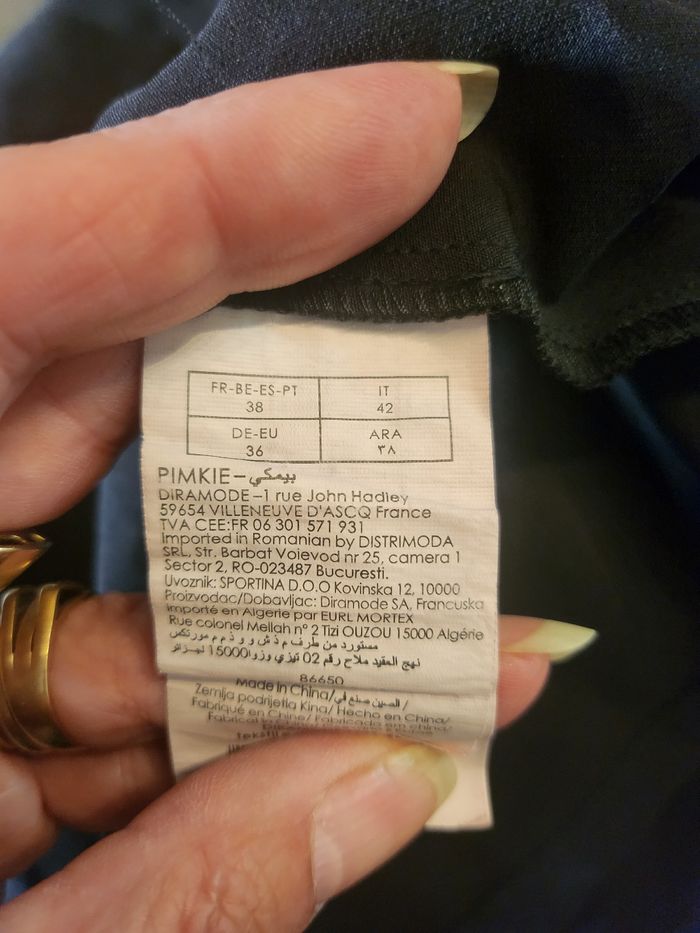 Robe noire courte taille38 pimkie - photo numéro 4