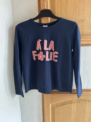 T-shirt bleu marine Tape à l’Oeil - taille 12 ans