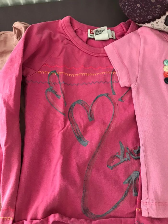 Lot 4 tee shirts fille 3 ans - photo numéro 4