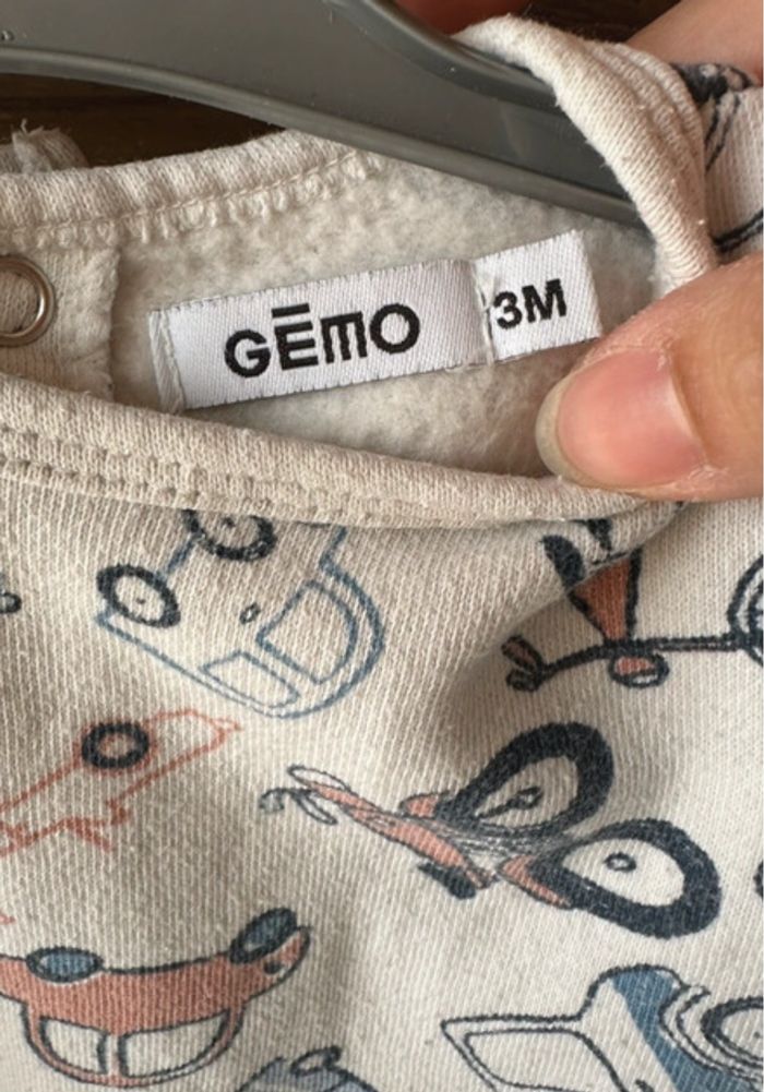 Pyjama épais - Gemo - Taille 3 mois - photo numéro 3