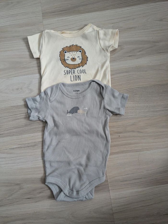 Lot de 2 bodys garçon 12 mois