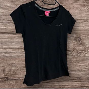 T-shirt col V noir - 34/XS