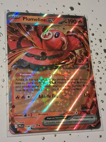 Carte Pokemon Plumeline Ex 018/094 PFL