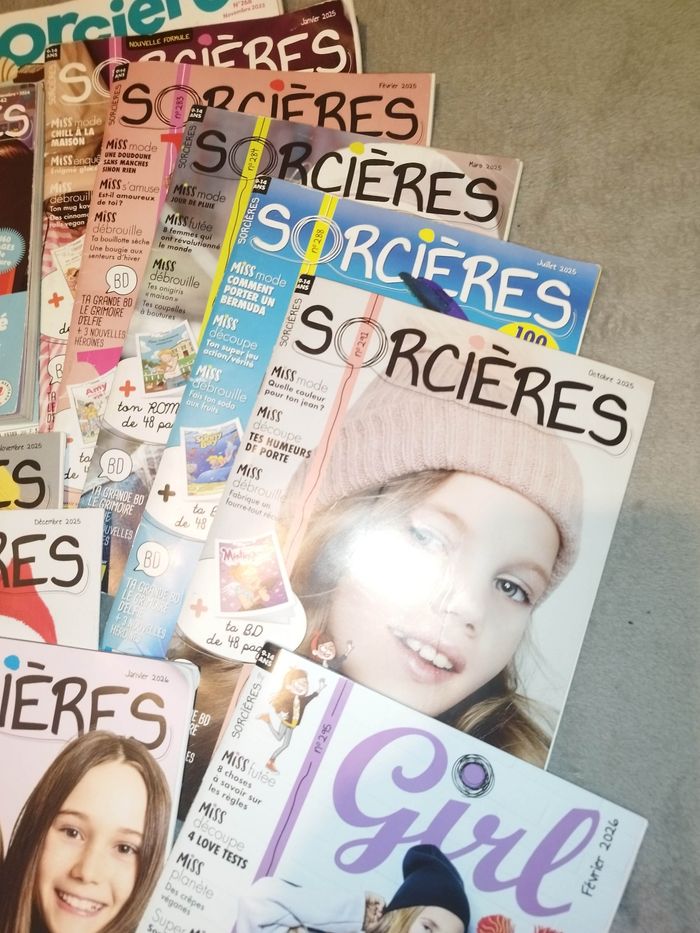 Sorcières/Girl lot revues magazines - photo numéro 2