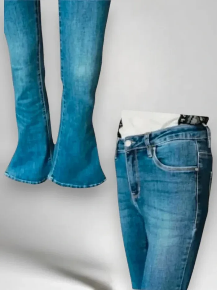 jean Nina Carter, coupe bootcut taille haute,stretch - photo numéro 6
