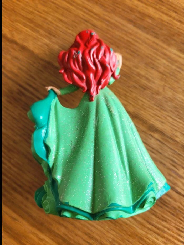 Figurine Ariel princesse Disney robe verte pailletée – Petite Sirène – Collection enfant - photo numéro 8