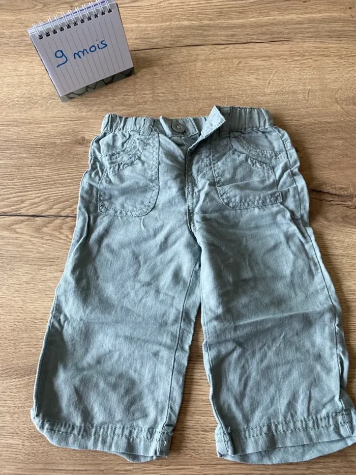 Pantalon en lin tape à l’œil