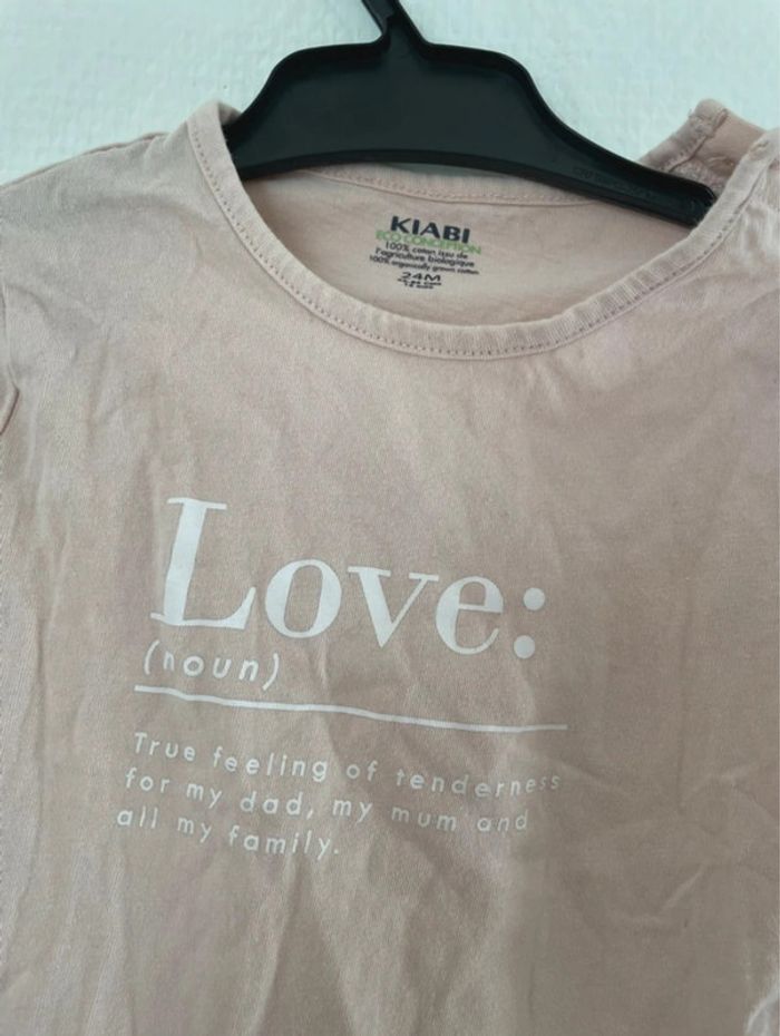 T-shirt manches longues bébé fille - taille 24 mois - photo numéro 2