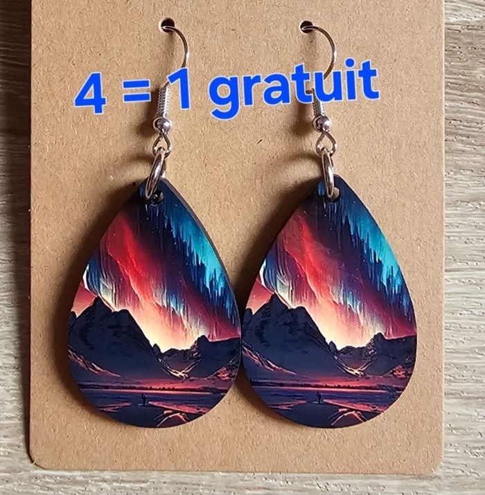 Boucle d'oreille aurore