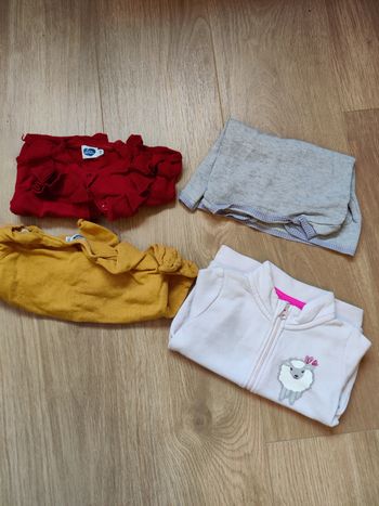 Lot gilets fille 12 mois