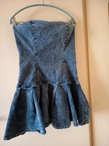 Robe jeans bustier . Marque shein