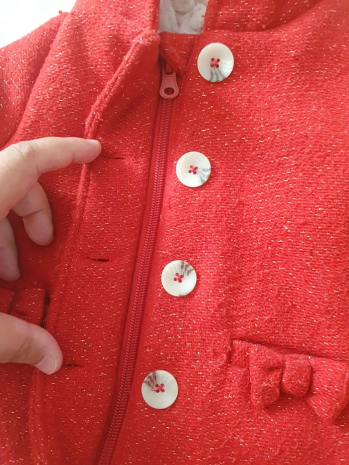 Veste d'hiver rouge - photo numéro 4