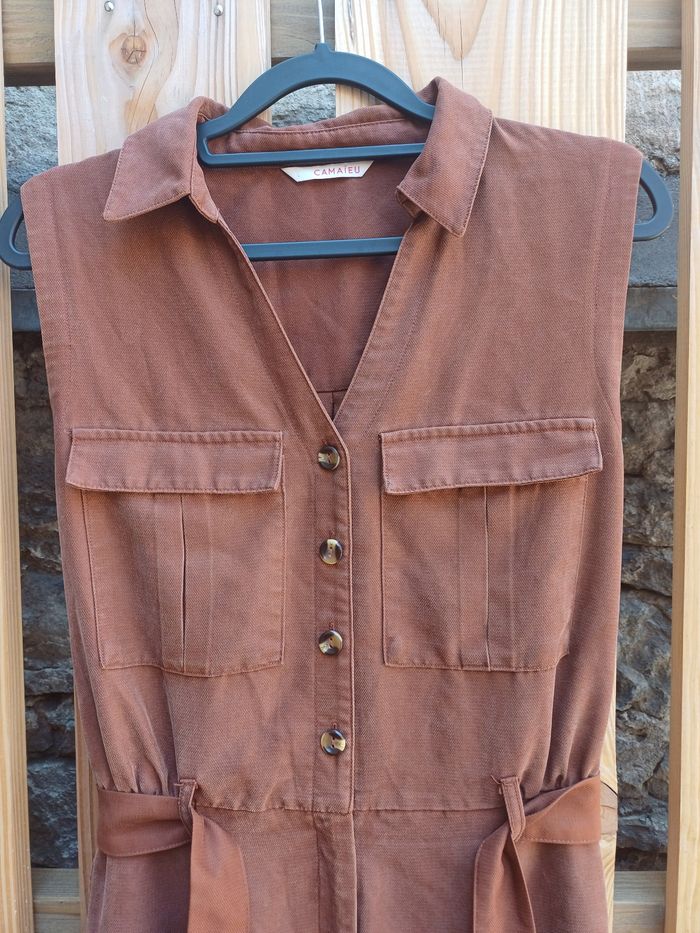 Jolie combinaison sans manches terracotta Camaïeu - photo numéro 2