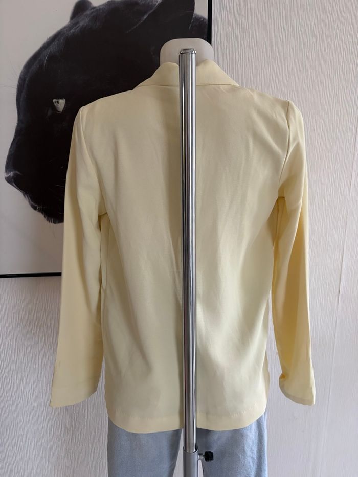 Blazer fin jaune pastel - photo numéro 2