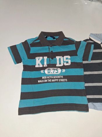 Lot de 2 T-shirts polos Mini Gang et Best Way