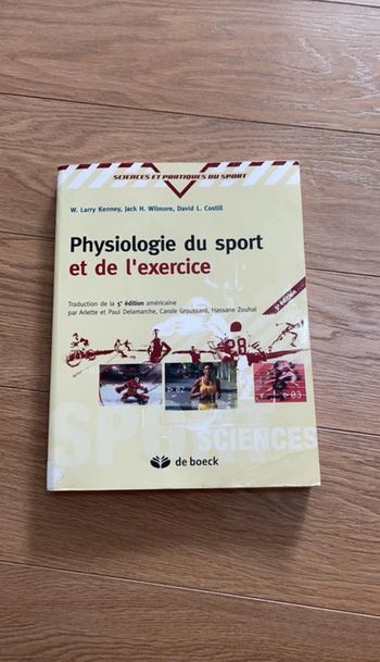 Livre  Licence Staps De Boeck Physologie du sport et de l’exercice