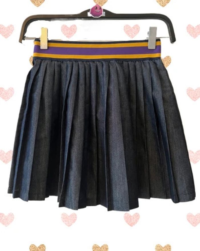 Jupe plissée façon jean taille 8 ans - Polo by Ralph Lauren