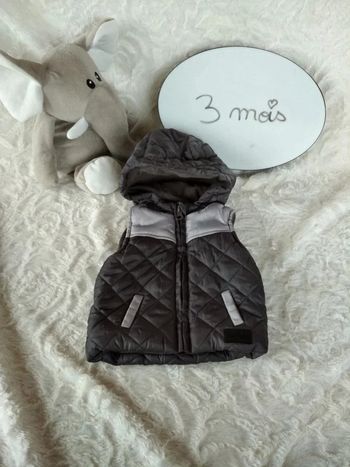 Veste blouson à capuche sans manche Garçon 3 mois Mini & Co Kiabi