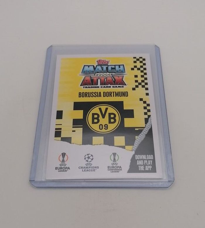 Carte Match Attax 2023-24 BORUSSIA DORTMUND n°208. - photo numéro 3