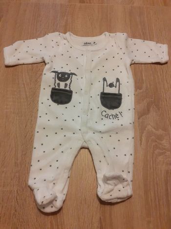 Pyjama mixte 1 mois