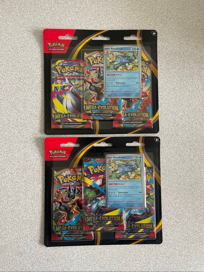 Lot Tripack Pokemon Méga Évolution (ME01/EV11)