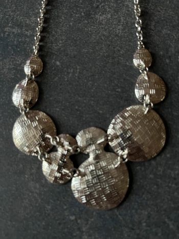 Collier fantaisie argenté Gelys Paris