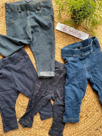 Lot leggings 6 mois