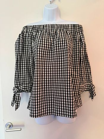 Blouse épaules dénudées Vichy Promod