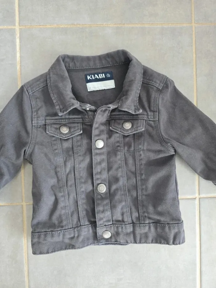 Veste en jean grise - photo numéro 3