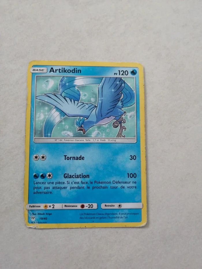 Carte Pokemon Artikodin 2019