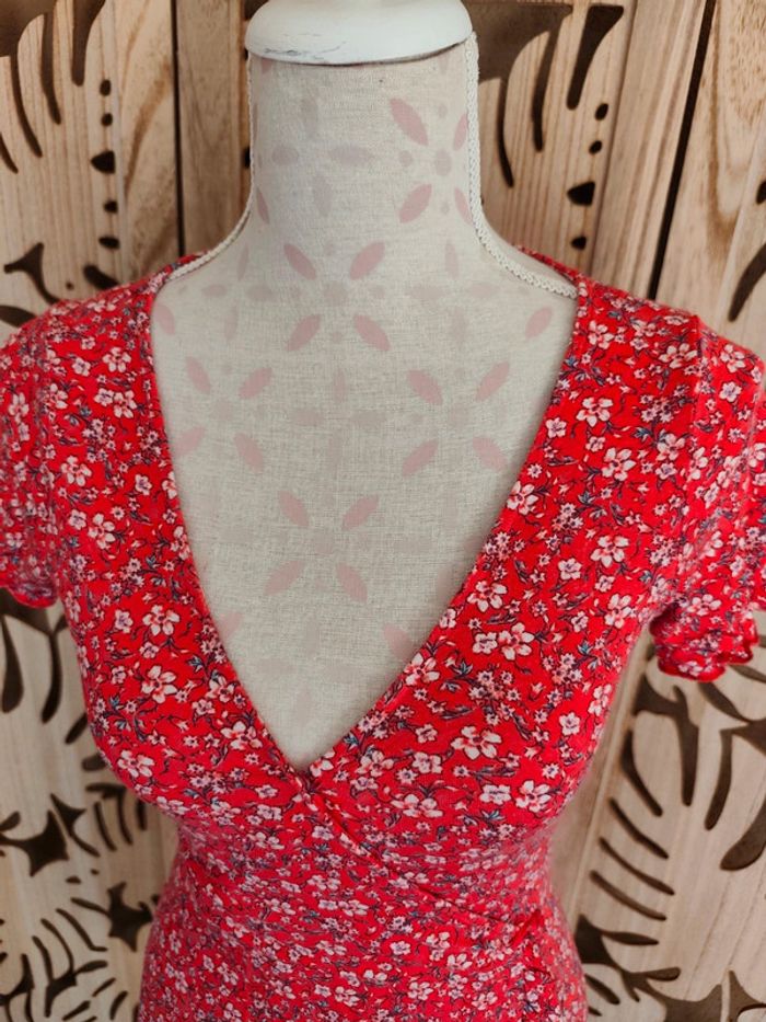 Robe fluide et légère imprimée fleurie Taille XS Springfield - photo numéro 8
