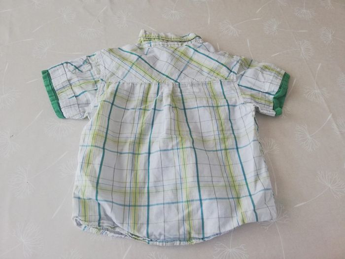 Chemise manches courtes à carreaux 4 ans kidkanai - photo numéro 3