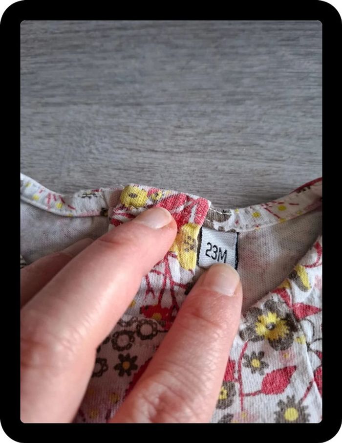 Blouse fleuri 23 mois - photo numéro 3