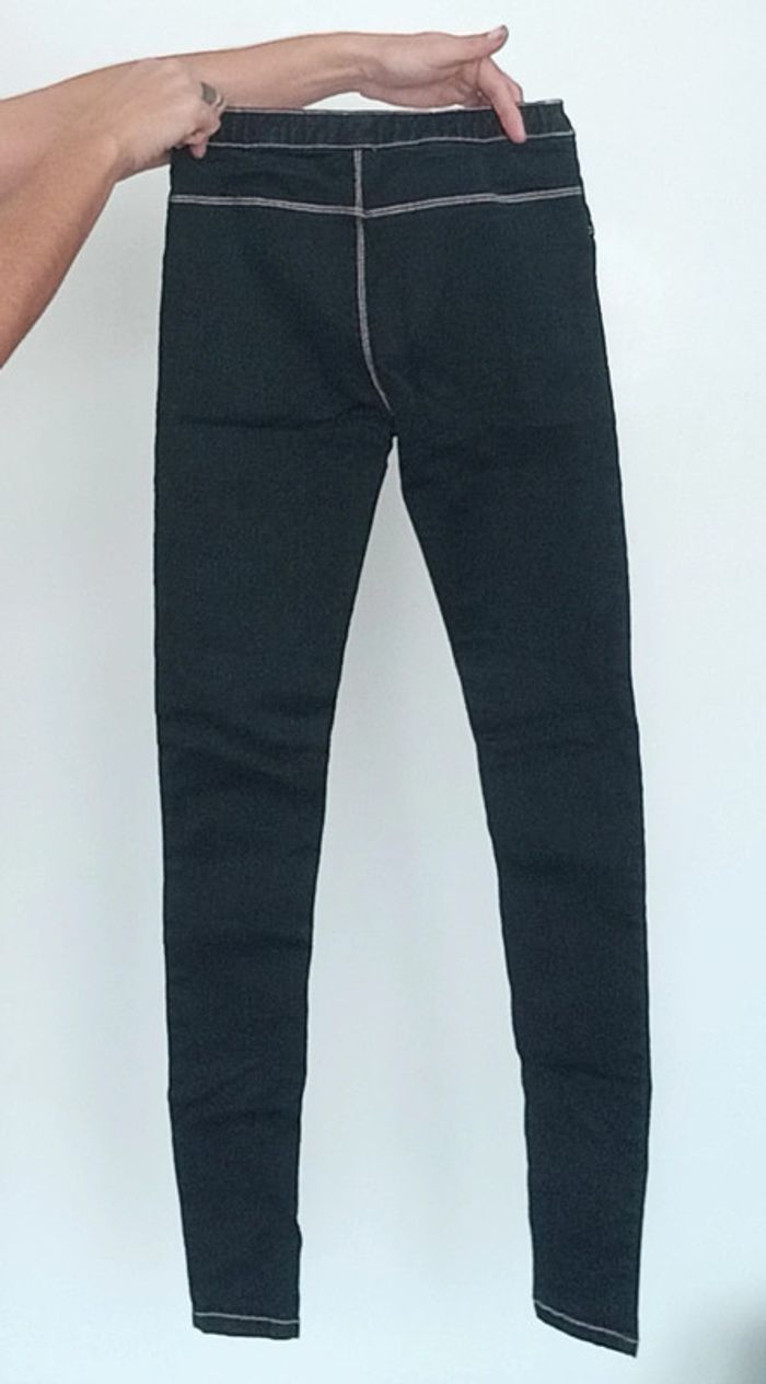 Leggings imitation jeans slim taille 14 ans - photo numéro 3