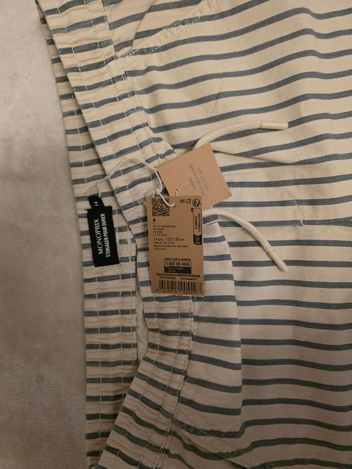 Pantalon fluide NEUF Monoprix - Taille XS/14 ans - photo numéro 2