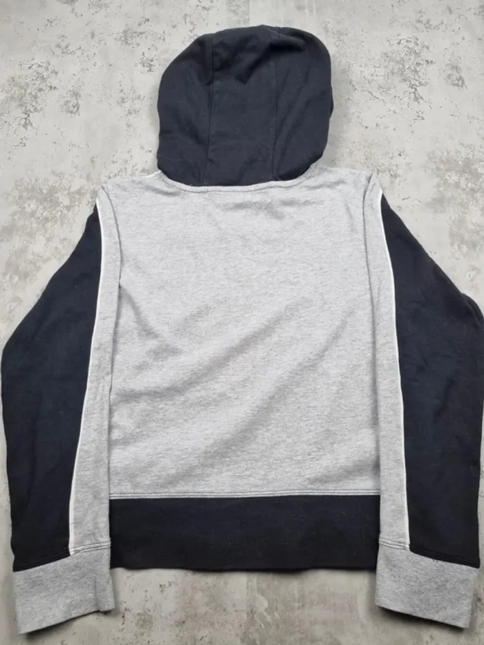 Sweat à capuche Tommy Hilfiger – Bicolore noir et gris – Taille S/36 Femmes - photo numéro 4