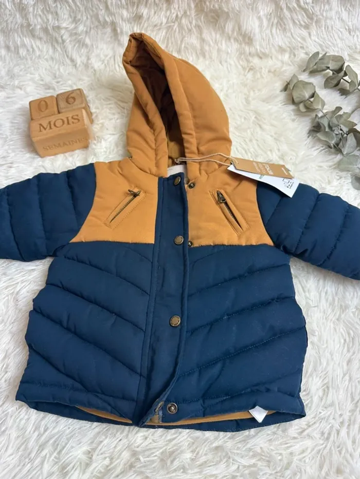 Parka 3 en 1 vertbaudet taille 6 mois - photo numéro 2
