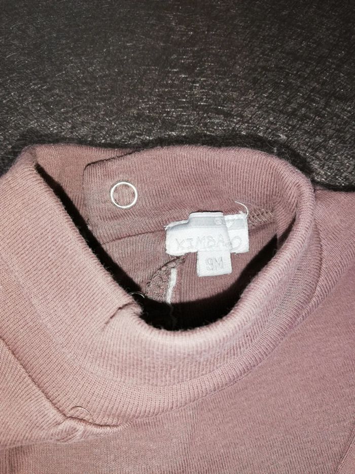 Sous pull marron 9 mois fille Kimbaloo - photo numéro 2
