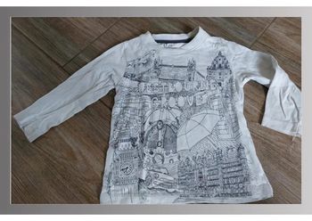 Tee shirt sidewalk blanc 3 ans