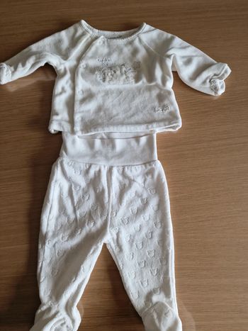 Ensemble sergent major mixte naissance 50 cm chat