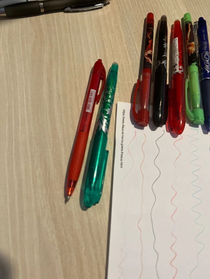 Lot stylos gel - photo numéro 3