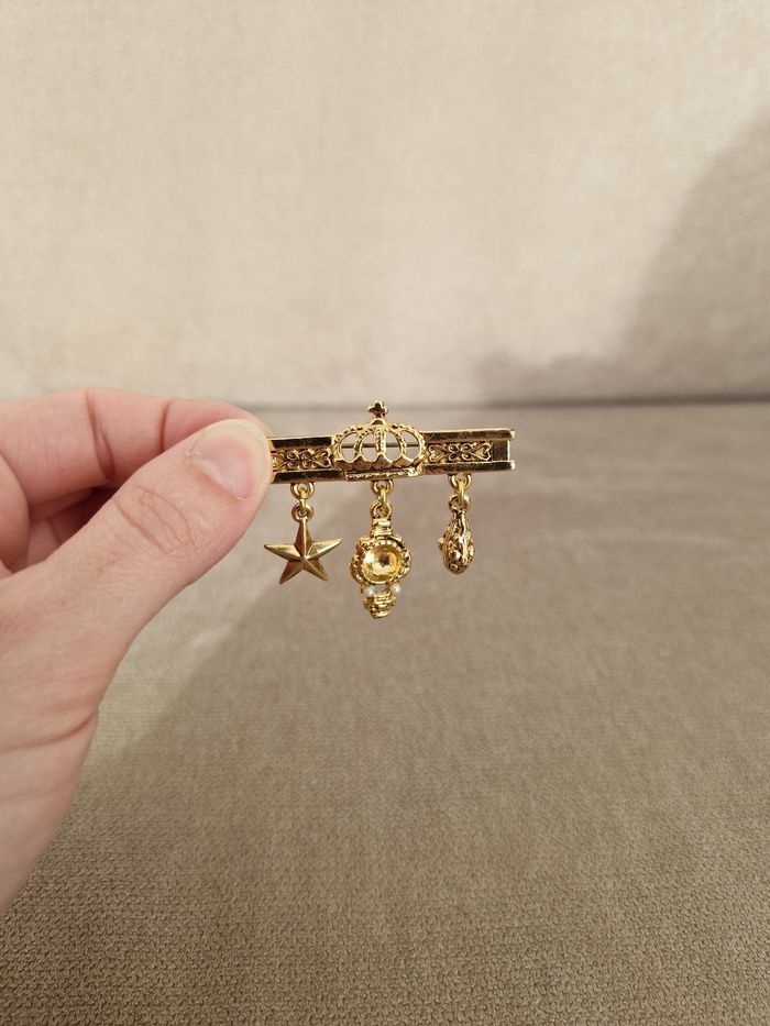 Broche dorée décorative vintage - photo numéro 7