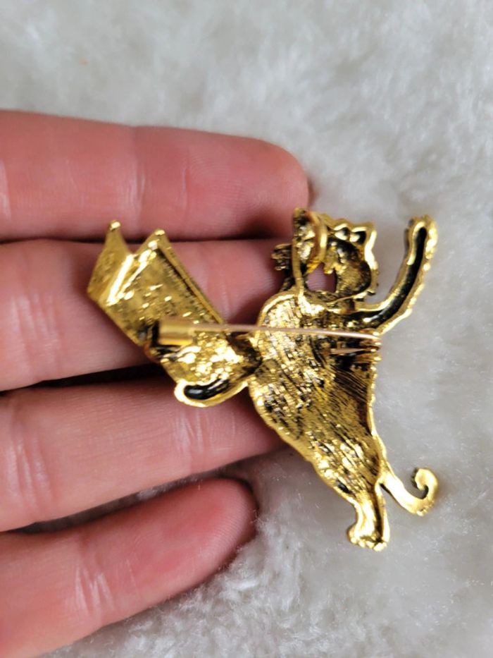 Broche / pendentif chat chanteur - photo numéro 5