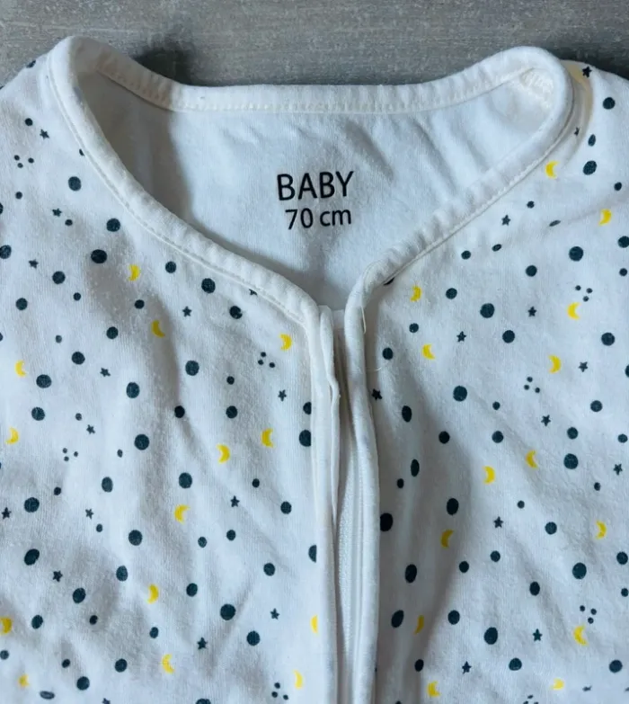Jolie turbulette gigoteuse lune bébé mixte 70cm - photo numéro 2