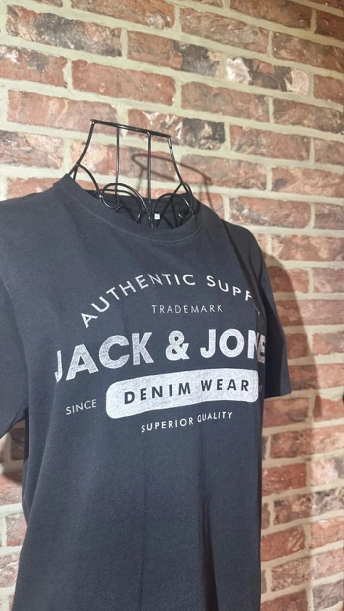 T-shirt noir Jack and Jones Taille S / 36 - photo numéro 6