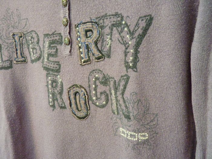 Pull fin Fille 14 ans DDP TBE liberty rock manches longues - photo numéro 2