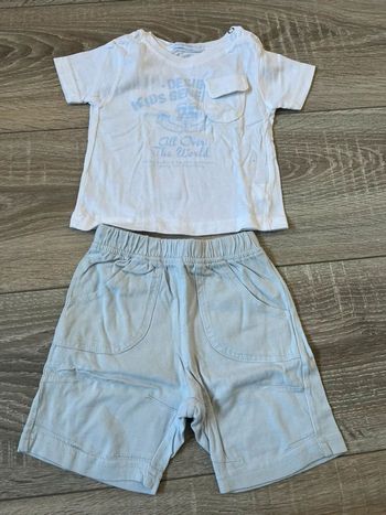 Ensemble bébé garçon été short t-shirt 6 mois