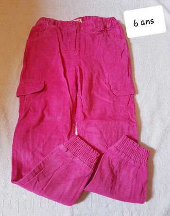 Pantalon velour vertbaudet 6 ans