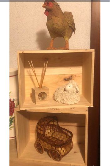 2 caisses en bois vides 