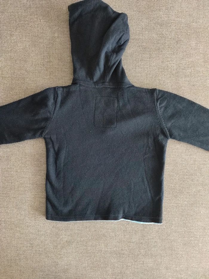 Pull capuche réversible 12 mois - photo numéro 3